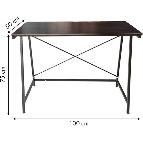 Moderan radni stol u LOFT stilu tamno smeđi slika 5