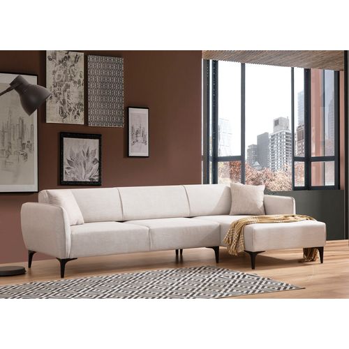 Atelier Del Sofa Kutna garnitura, Bijela, Belissimo Right - Off White slika 1