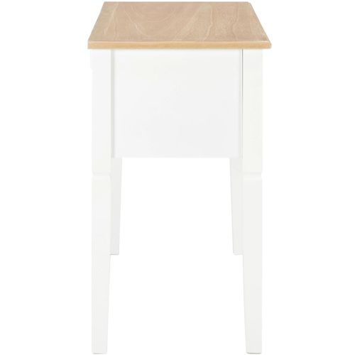 Pisaći stol bijeli 109,5 x 45 x 77,5 cm drveni slika 13