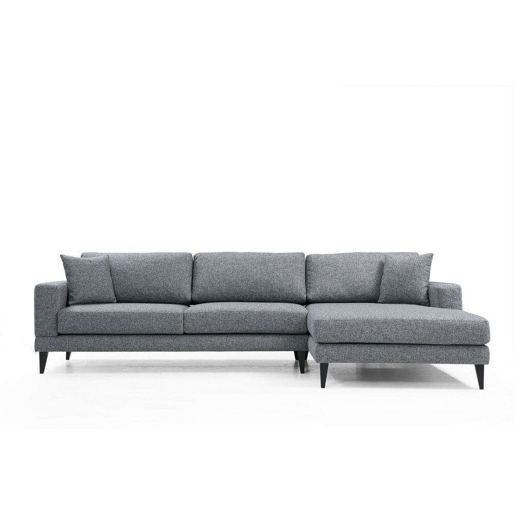 Nordijska Kutna Sofa na Razvlačenje Desna (L3+Chl) Tamno Siva slika 6