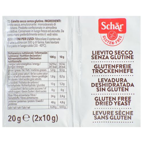 Dr. Schar bezglutenski suhi kvasac 20g (2x10g) slika 2