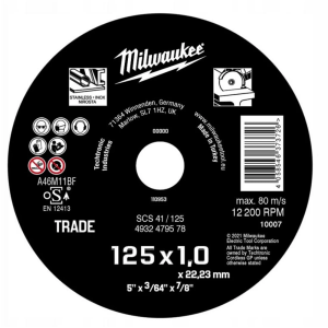Milwaukee Ploča Rezna 125×1