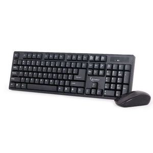 KBS-W-01 Gembird 2.4 GHz Slim Bezicni mis + tastatura US layout black