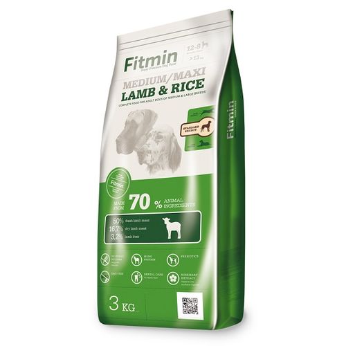 Fitmin Dog Nutrition Programme Medium / Maxi Jagnjetina & Pirinač, hrana za pse 3kg slika 1