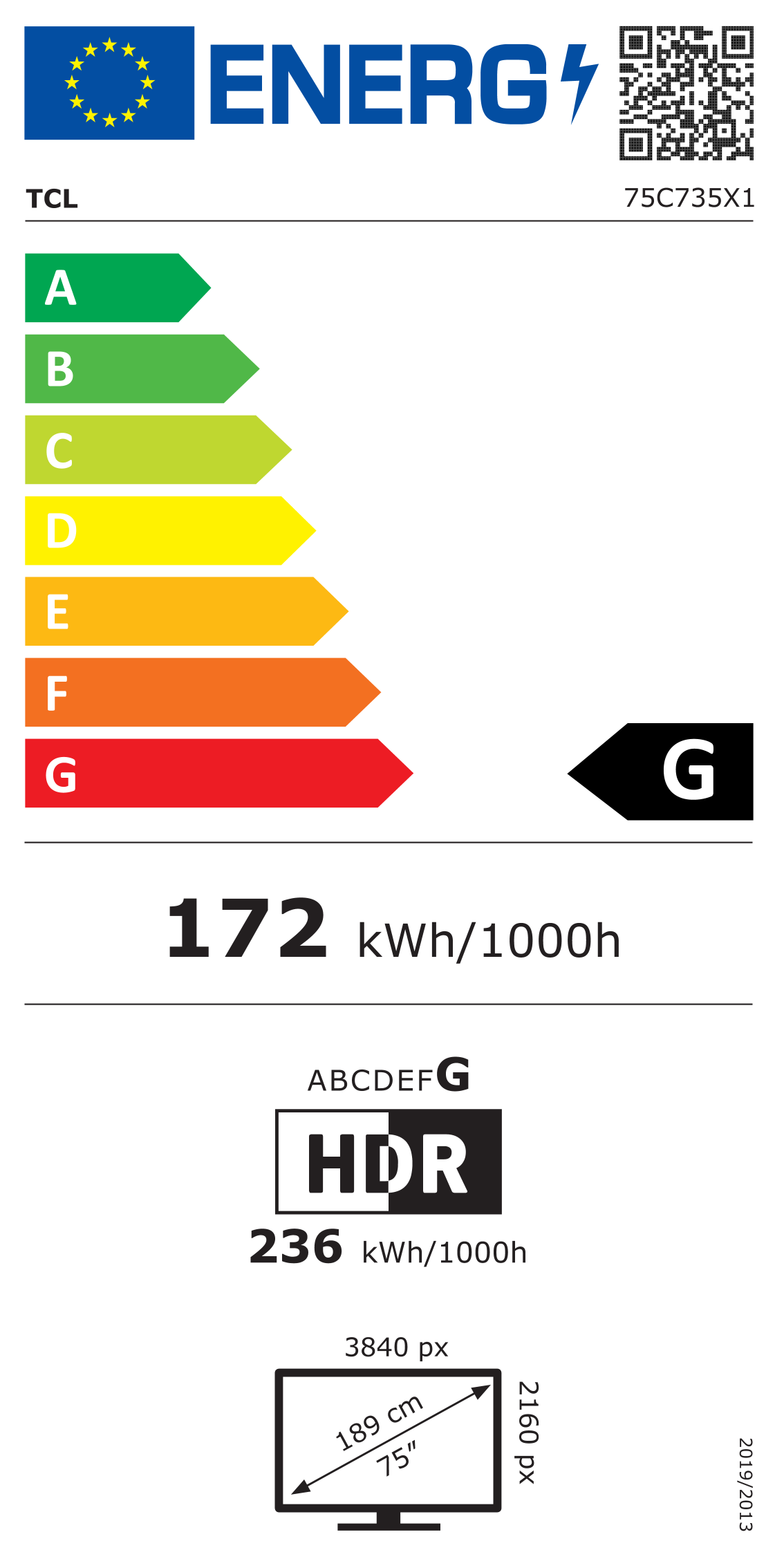 Energetski certifikat G