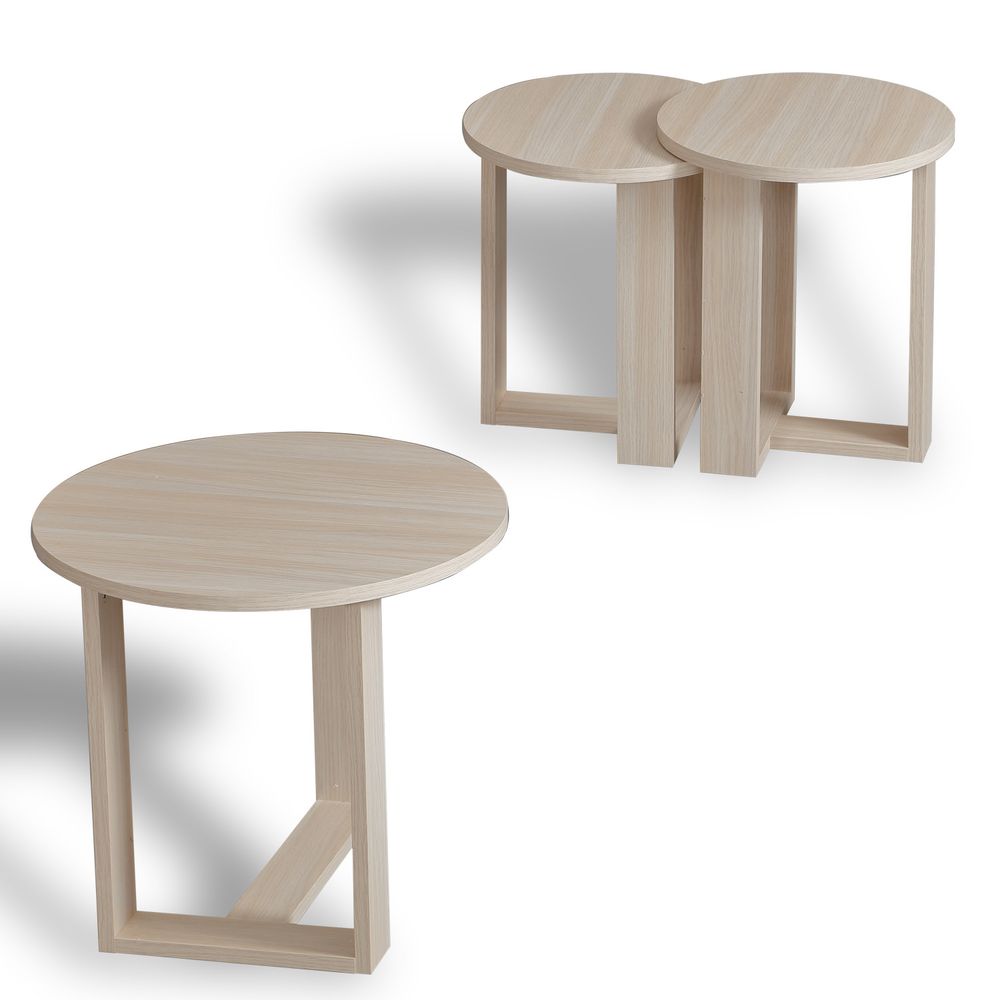 Mira - Set Stolića od Hrasta (3 Komada) slika 4