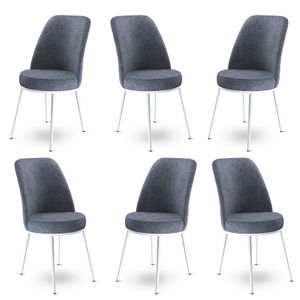 Dexa - Fume, Bijela Fume Set Stolica (6 Komada)