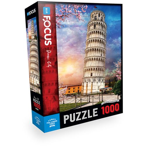 Blue Focus Puzzle 1000 delova Krivi toranj u Pizi slika 1