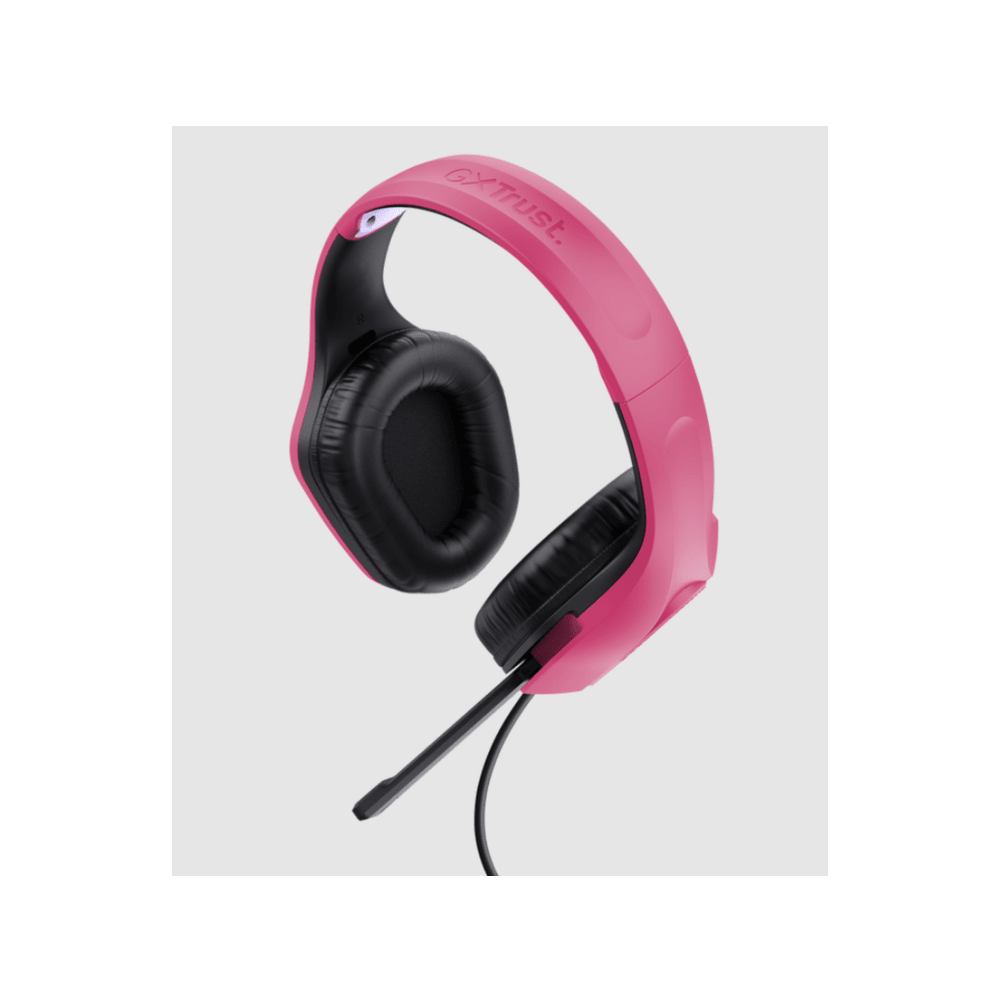 Trust GXT 415P Zirox slušalice žičane pink gaming slušalice, 200 cm kabl, 3.5 mm, over-ear, mikrofon slika 2