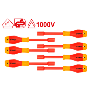 INGCO 7-delni set izolovanih odvijača za matice HKISD0701
