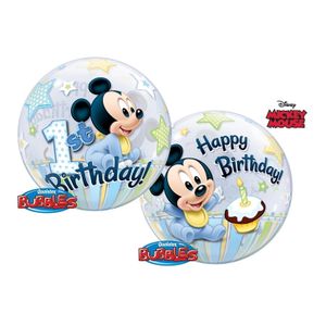 Folijski balon Mickey Mouse 1. rođendan 55 cm