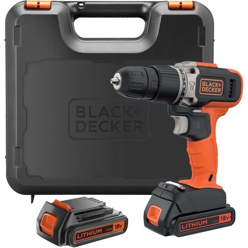 Black&Decker BCD003C2K aku udarna bušilica, 18V, 2X1,5Ah, kofer  slika 1