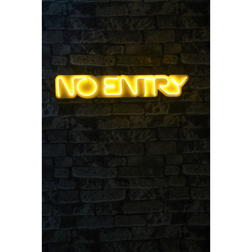 Wallity Ukrasna plastična LED rasvjeta, No Entry - Yellow slika 2