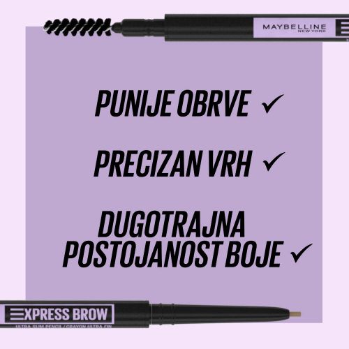 Maybelline New York Express Brow Ultra Slim Olovka za obrve 01 Blonde slika 6