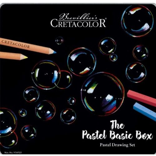 Cretacolor Umjetnički set za crtanje The pastel basic box 27 kom u metalnoj kutiji 470 22 slika 4