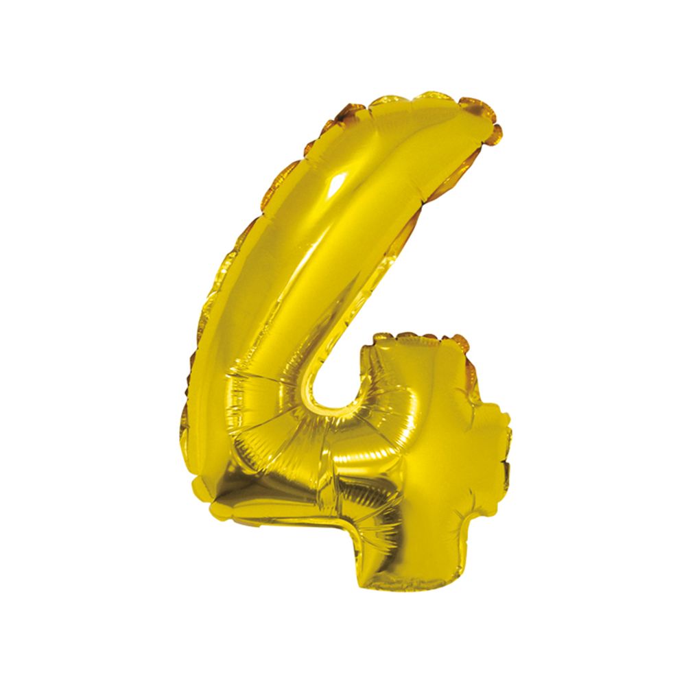 FG-C35Z4 Folijski balon 4 Zlatni 35cm slika 1
