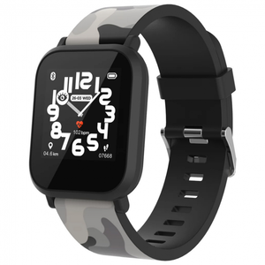Smart watch CANYON My Dino KW-33, Teenager, 1.3 IPS, IP68, BT5.0, iOS, Android compatibile 155mAh, army sivi