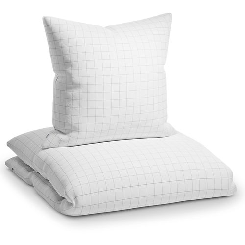 Sleepwise Soft Wonder-Edition posteljina, Kockast Sivo / Bijela slika 6