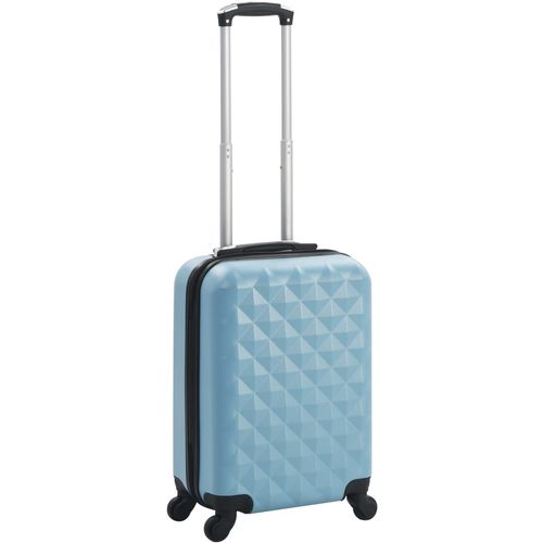 Čvrsti kovčeg s kotačima plavi ABS slika 21
