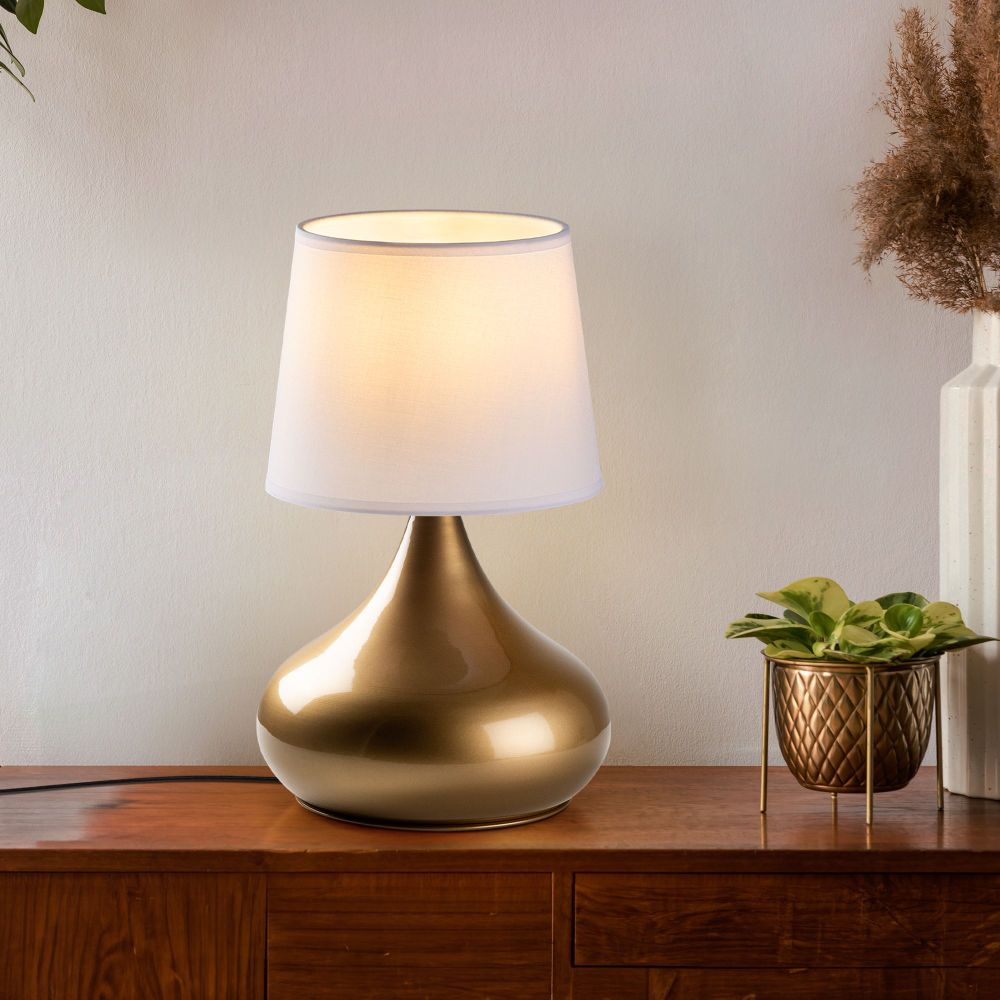 Bulbe - 15467 GoldWhite Stočna Lampa slika 1