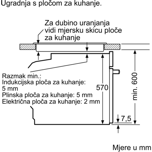 Bosch ugradbena pećnica HRA578BS6 slika 8