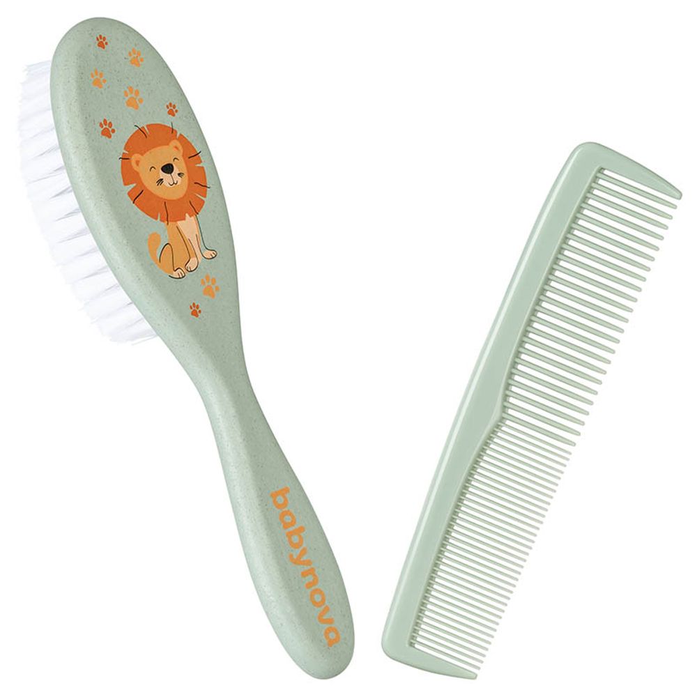 BABY NOVA Set četka i češalj, Zeleni slika 1