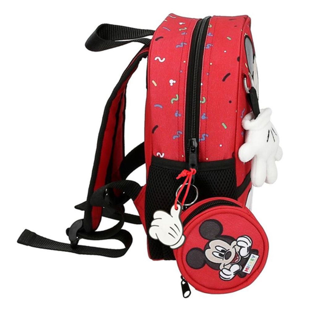 Disney Ranac 25 cm, predškolski Mickey Things, crveni slika 2