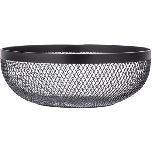 Altom Design okrugla metalna košara za voće, crna  slika 1