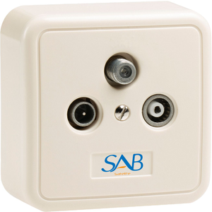 SAB Utičnica TV/SAT/FM, 5-2300MHz - TP 523