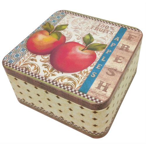 Viter Met. kutija "apples" četvrtasta 15x15x7,5cm slika 2