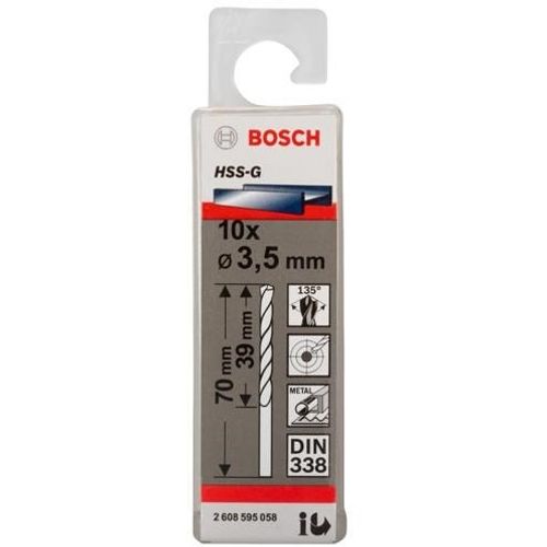 Bosch Svrdlo za metal HSS-G, standard slika 1