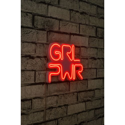 Wallity Ukrasna plastična LED rasvjeta, Girl Power - Red slika 1