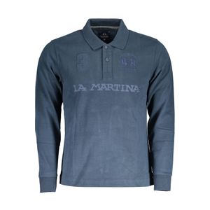 LA MARTINA POLO LONG SLEEVE MAN BLUE