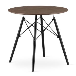 Moderan smeđi okrugli stol 80cm