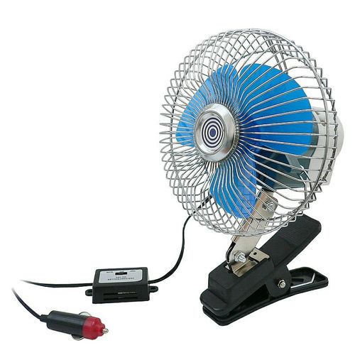 VENTILATOR ZA KOLA 12V 8" ŠTIPALJKA slika 1