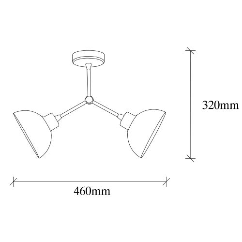 Dram - 1116 Black Chandelier slika 3