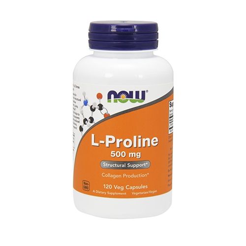 Now Foods L-Proline 500mg (120) Standard slika 1