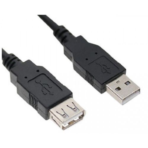 Kabl E-Green USB 2.0 A-USB 2.0 A M/F 1.8m crni slika 1