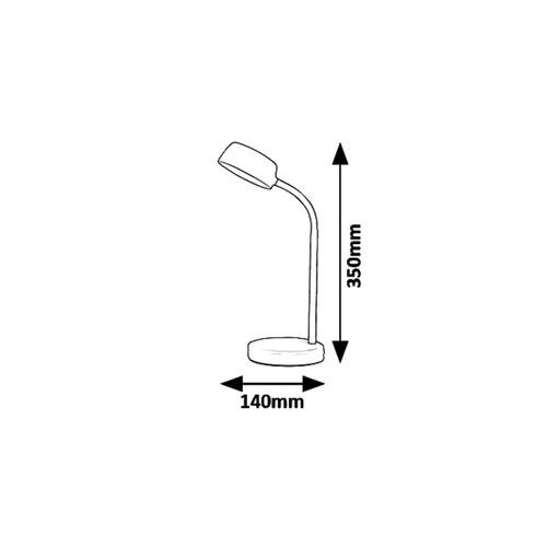 Rabalux Berry stona lampa LED 4,5W, bela 6778 slika 2