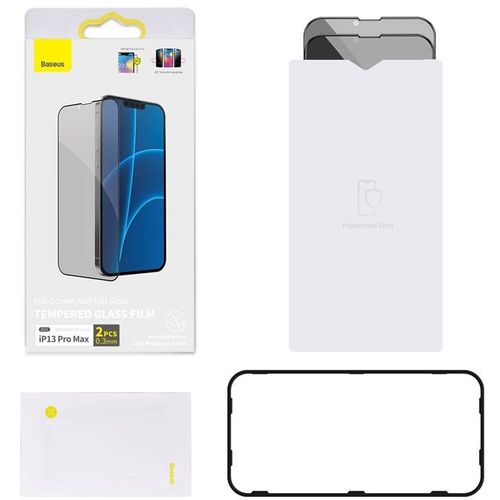 Baseus Tempered Glass Anti-spy 0.23mm za iPhone 13 Pro Max (2kom) slika 3