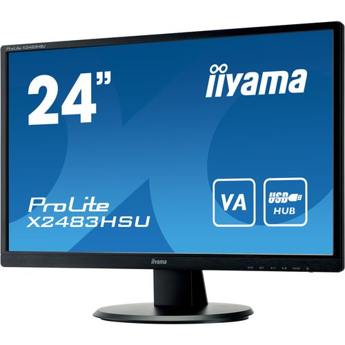 IIYAMA Monitor 24" VA-panel, 1920x1080, 250cd/m², 4ms, HDMI, DisplayPort, USB-HUB, Speakers (23,8"VIS) slika 4