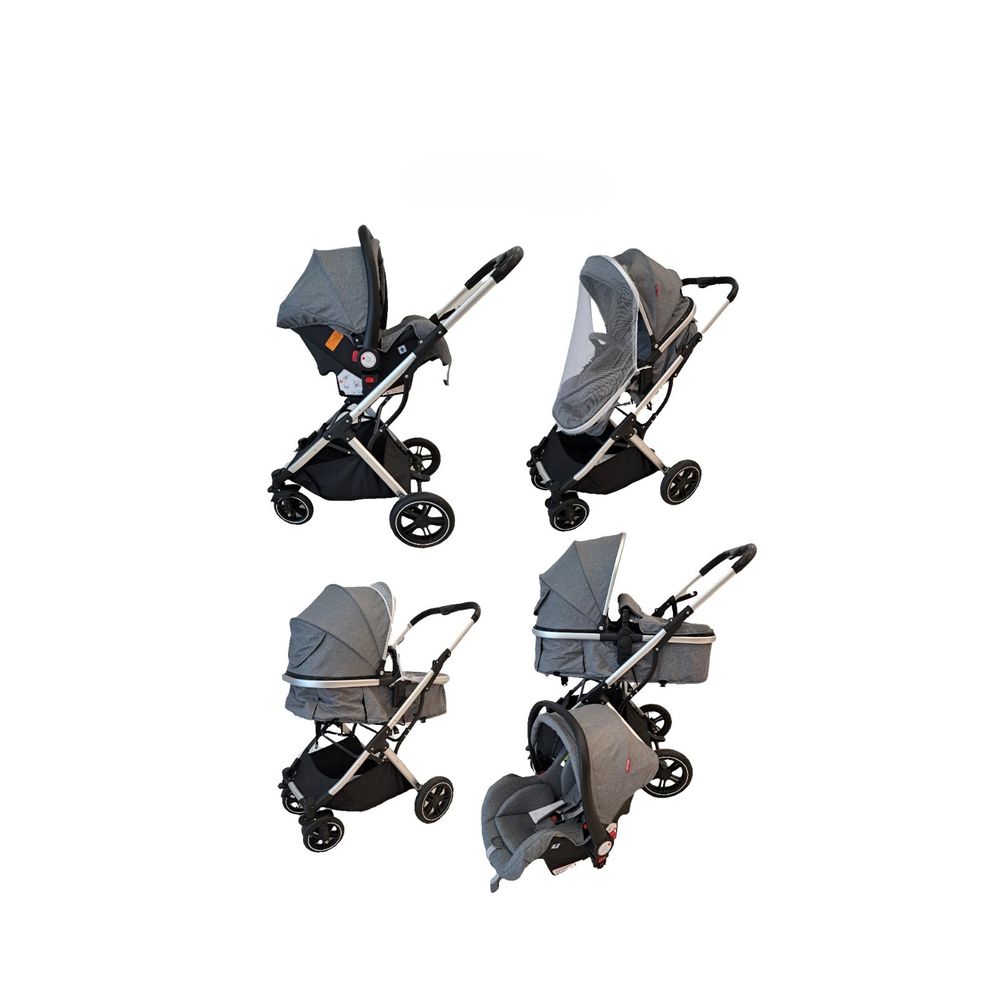 NouNou Kolica za bebe Set 3U1 G-2, Svijetlo siva slika 3