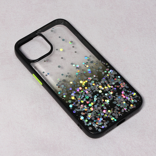 Maska Frame Glitter za iPhone 14 6.1 crna slika 1