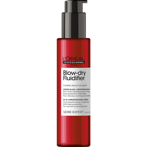 Loreal Professionnel Paris Blow Dry Fluidifier 10 u 1 profesionalna višenamenska krema sa zaštitom od toplote za normalnu i osetljivu kosu 150ml slika 1