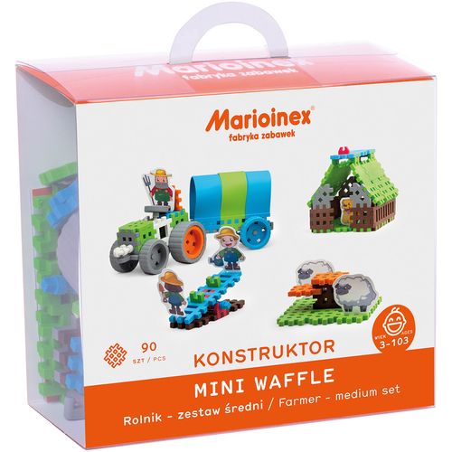 Marioinex set Waffle kockica farmer 90kom. slika 1