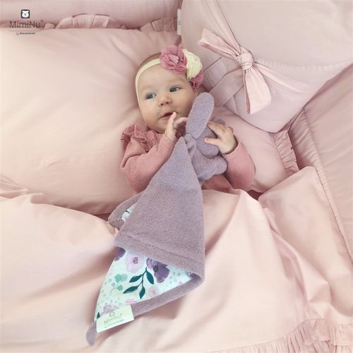 MimiNu posteljina za bebe 2 elem Royal Powder Pink slika 4