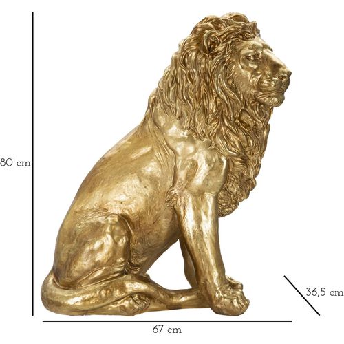 Mauro Ferretti Dekoracija GOLD LION cm 67X36,5X80 slika 11