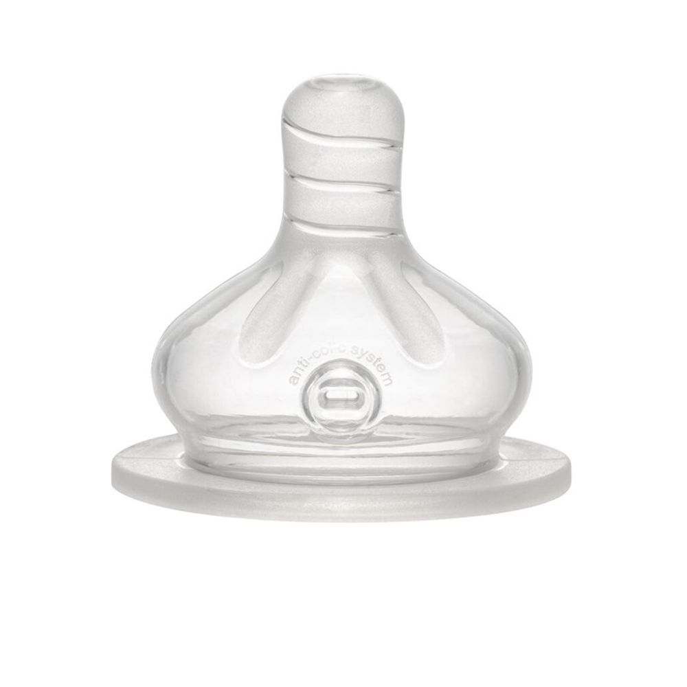nip® Silikonska duda za flašicu, široko grlo 0m+, Anti-colic, Flow L slika 1