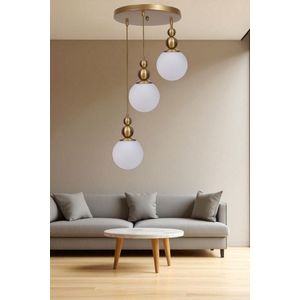 Opviq Luster 584, Bijela, Zlatna