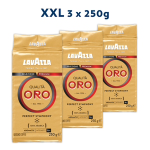 Lavazza Mljevena kava Qualita Oro 100% Arabica XXL Pakiranje 3x250G